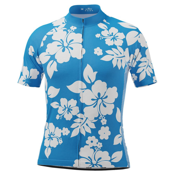 Men's Hawaiian Shirt Aloha Floral Cycling Jersey