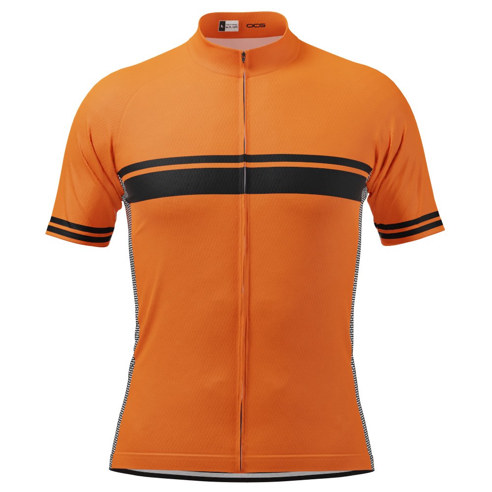 Men's Classic Stripe Short Sleeve Cycling Jersey