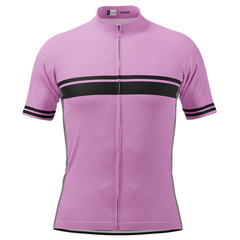 Men's Classic Stripe Short Sleeve Cycling Jersey