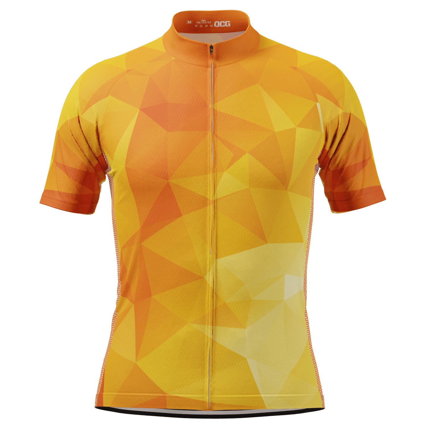 Men's High Viz Polygon Short Sleeve Cycling Jersey