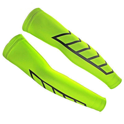 Unisex High Viz Yellow Arrow Arm Warmers