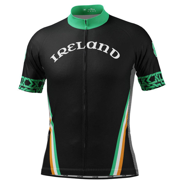 Men's Ireland Eire Shamrock Short Sleeve Cycling Jersey