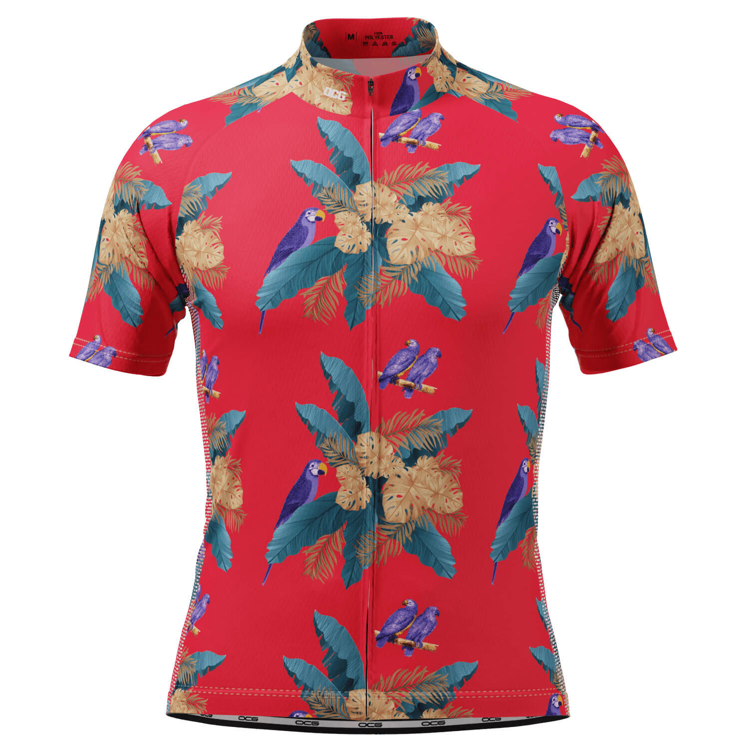 Men's The Selleck Hawaiian Shirt Short Sleeve Cycling Jersey