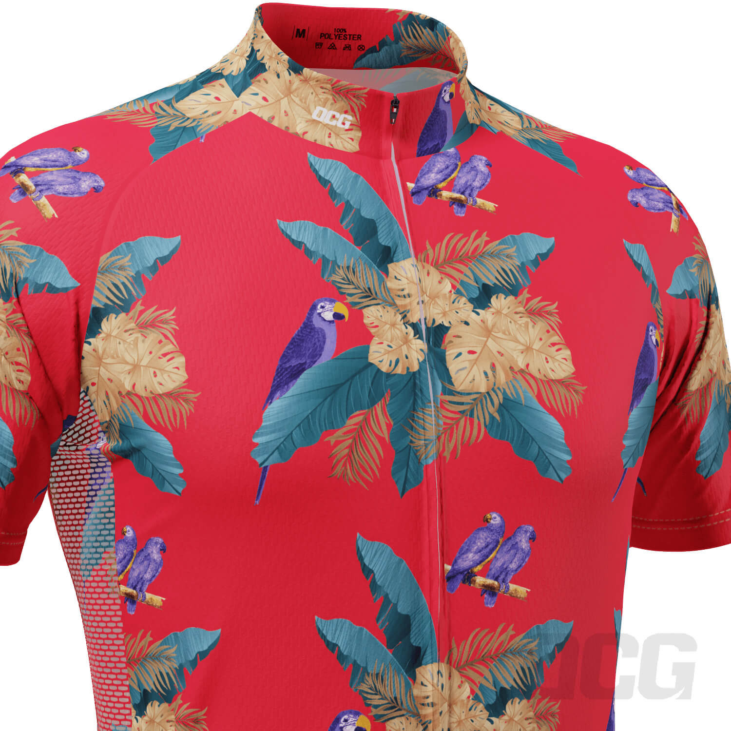 Men's The Selleck Hawaiian Shirt Short Sleeve Cycling Jersey