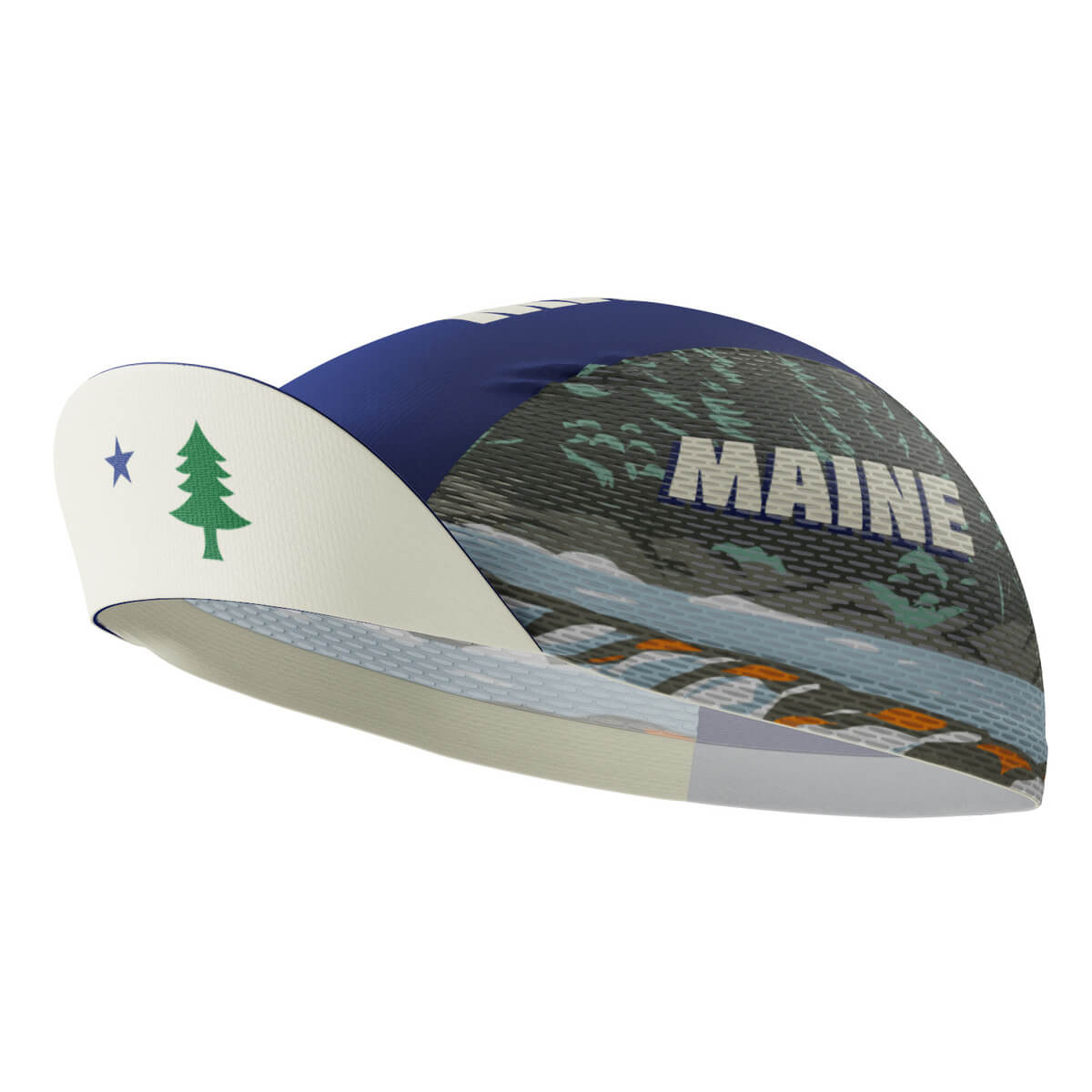 Unisex Maine US State Icon Quick Dry Cycling Cap