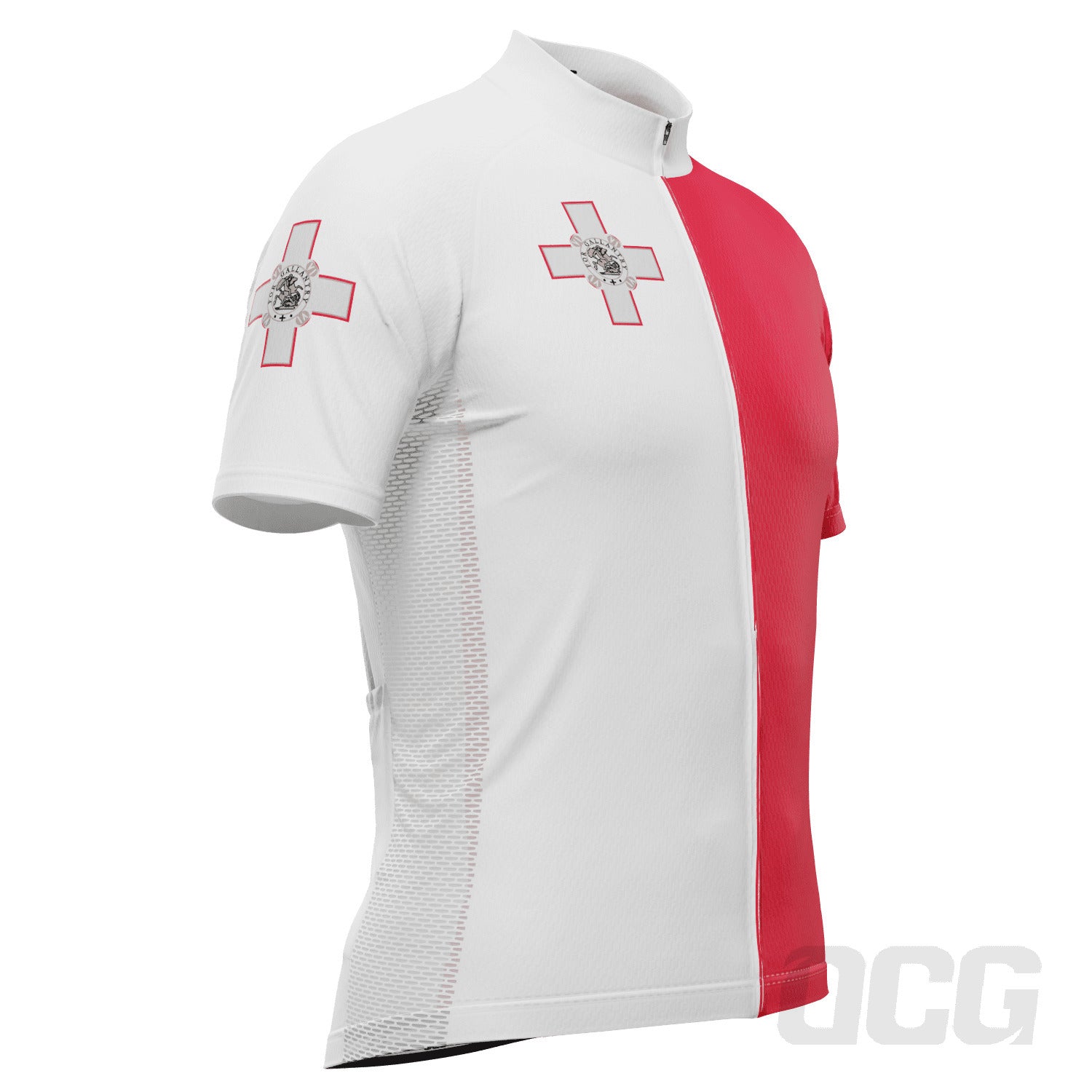 Men's Malta National Flag Short Sleeve Cycling Jersey