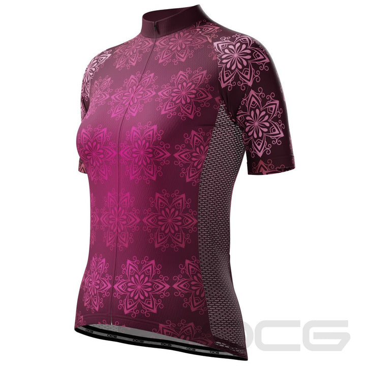 Women's Mandala Short Sleeve Cycling Jersey