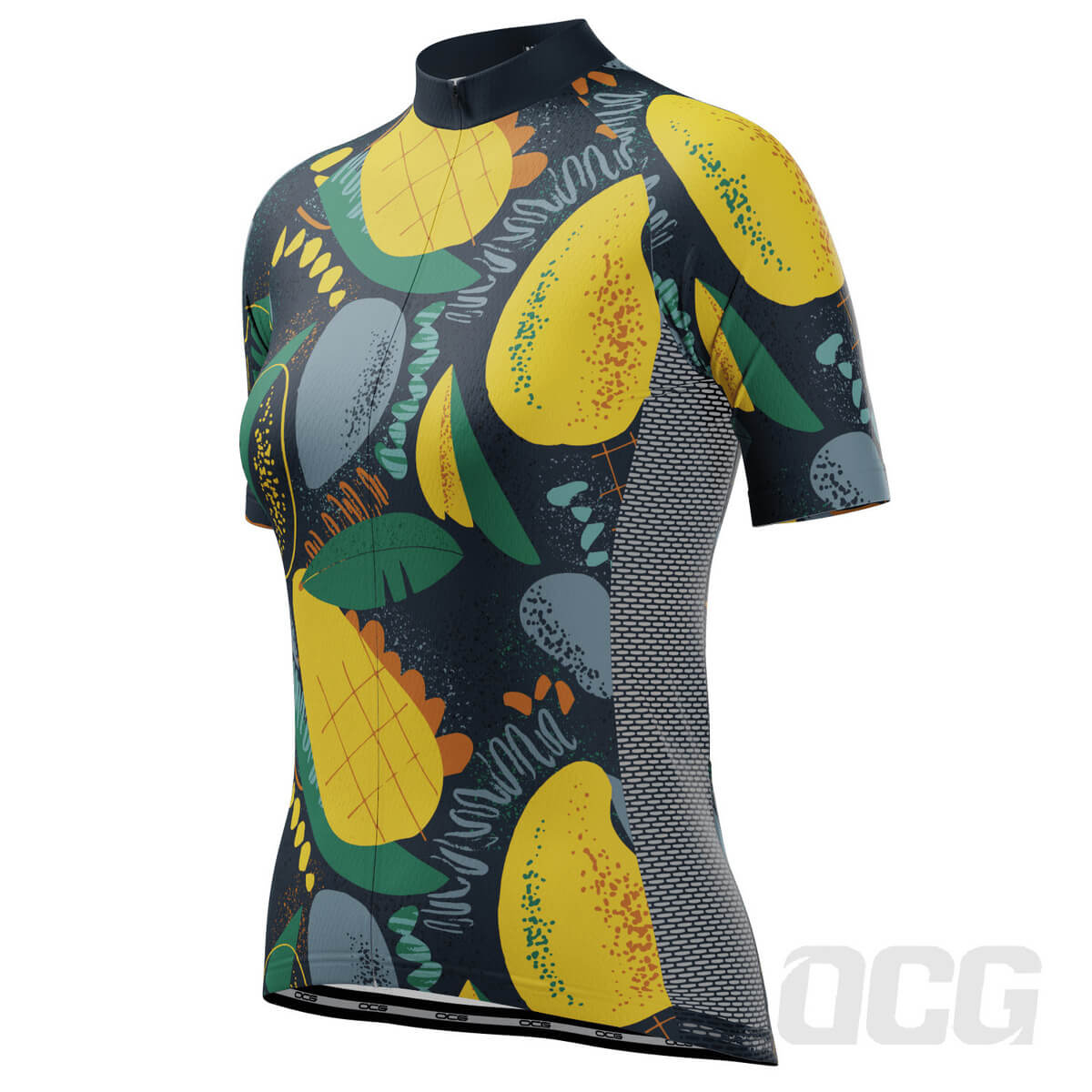 Women's Mango Fruit Indulgence Short Sleeve Cycling Jersey