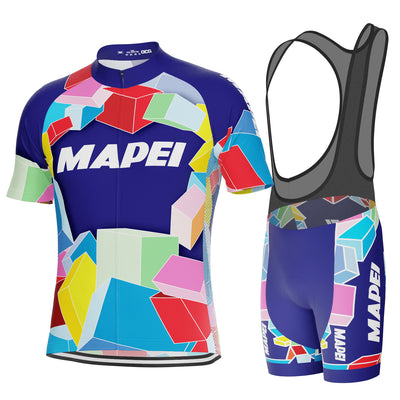 Completo da Ciclismo Retro Mapei Classic da Uomo in 2 Pezzi
