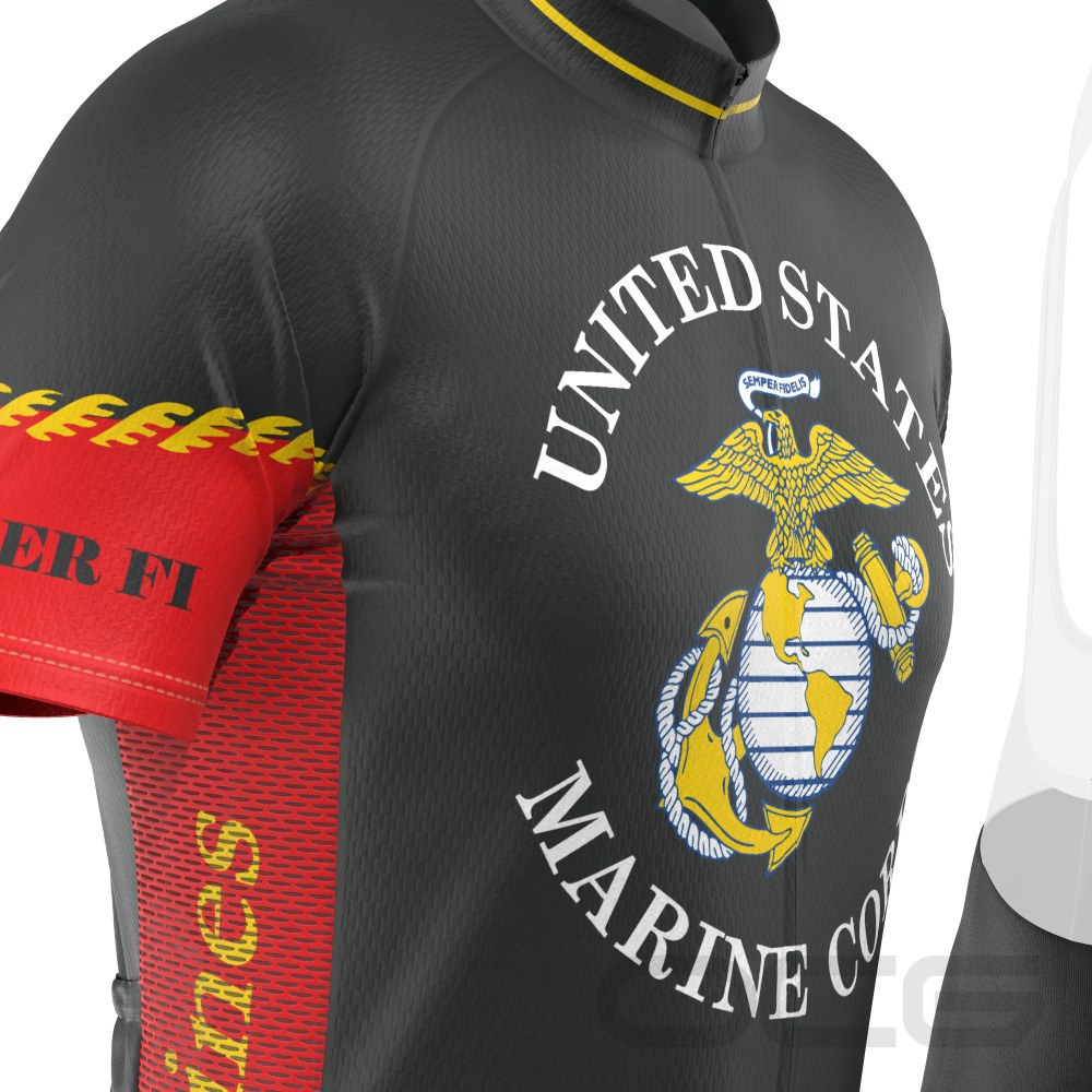 Men's Marine Corps USMC Short Sleeve Cycling Kit