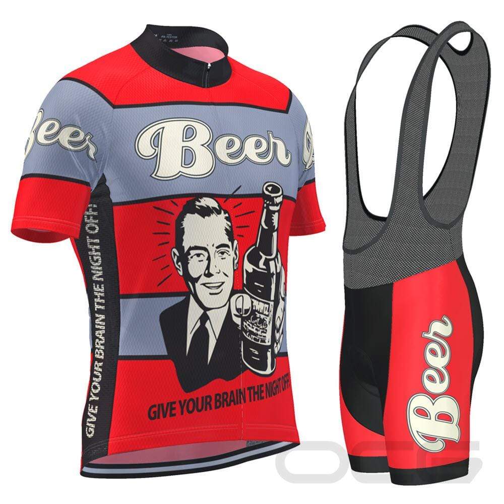 Men's Give Your Brain The Night Off Beer Cycling Kit
