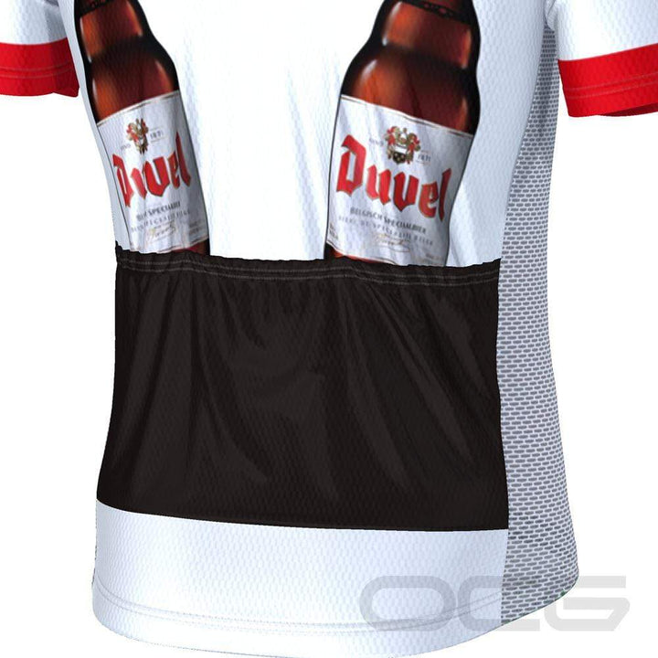 Men's Red Duvel Short Sleeve Cycling Jersey
