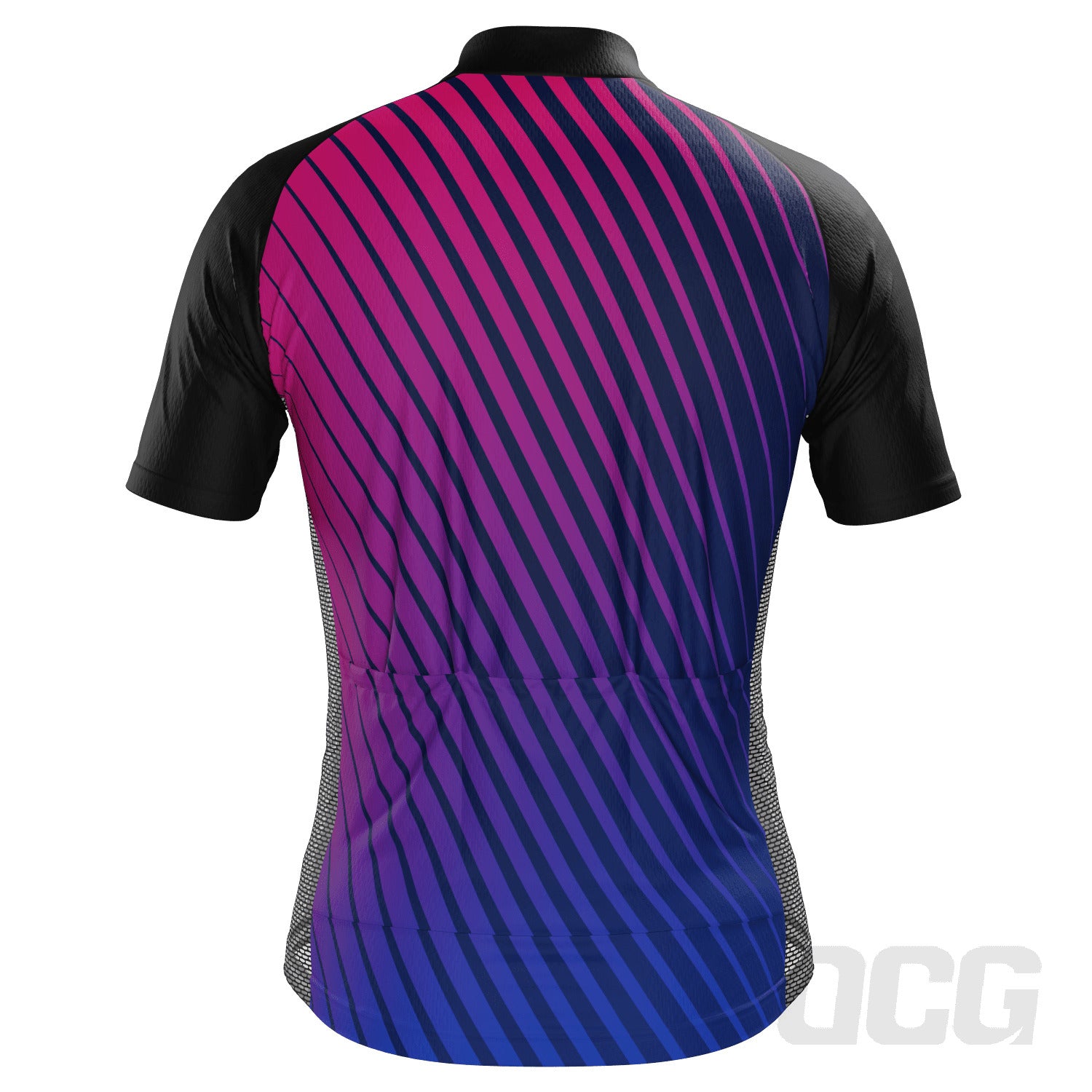 Men's Disco Stripes Short Sleeve Cycling Jersey