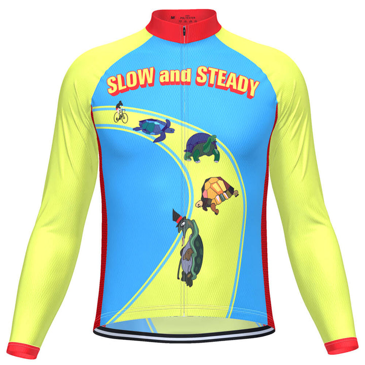 Men's Slow and Steady Long Sleeve Cycling Jersey