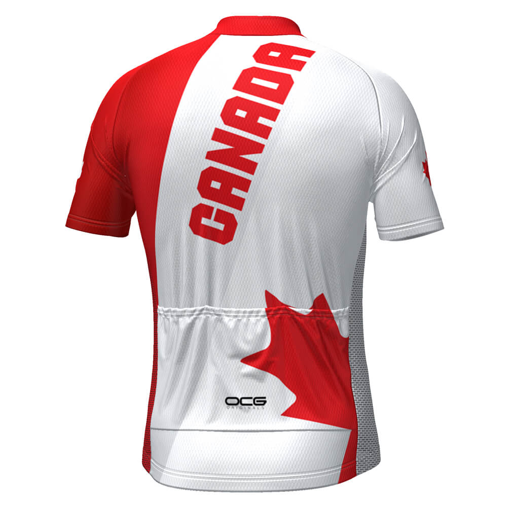 Men's Canada Bold Short Sleeve Cycling Jersey