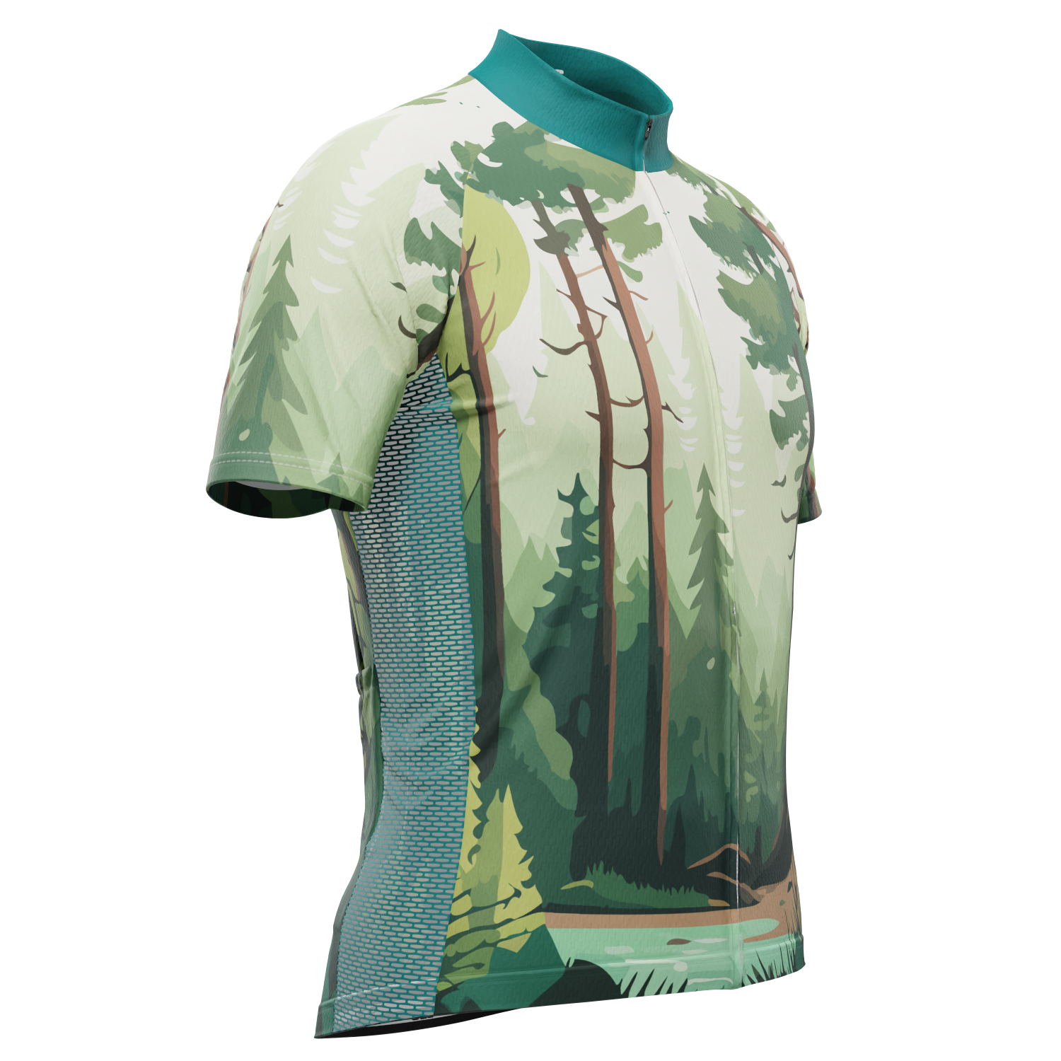 Men's I Love Mother Earth Short Sleeve Cycling Jersey