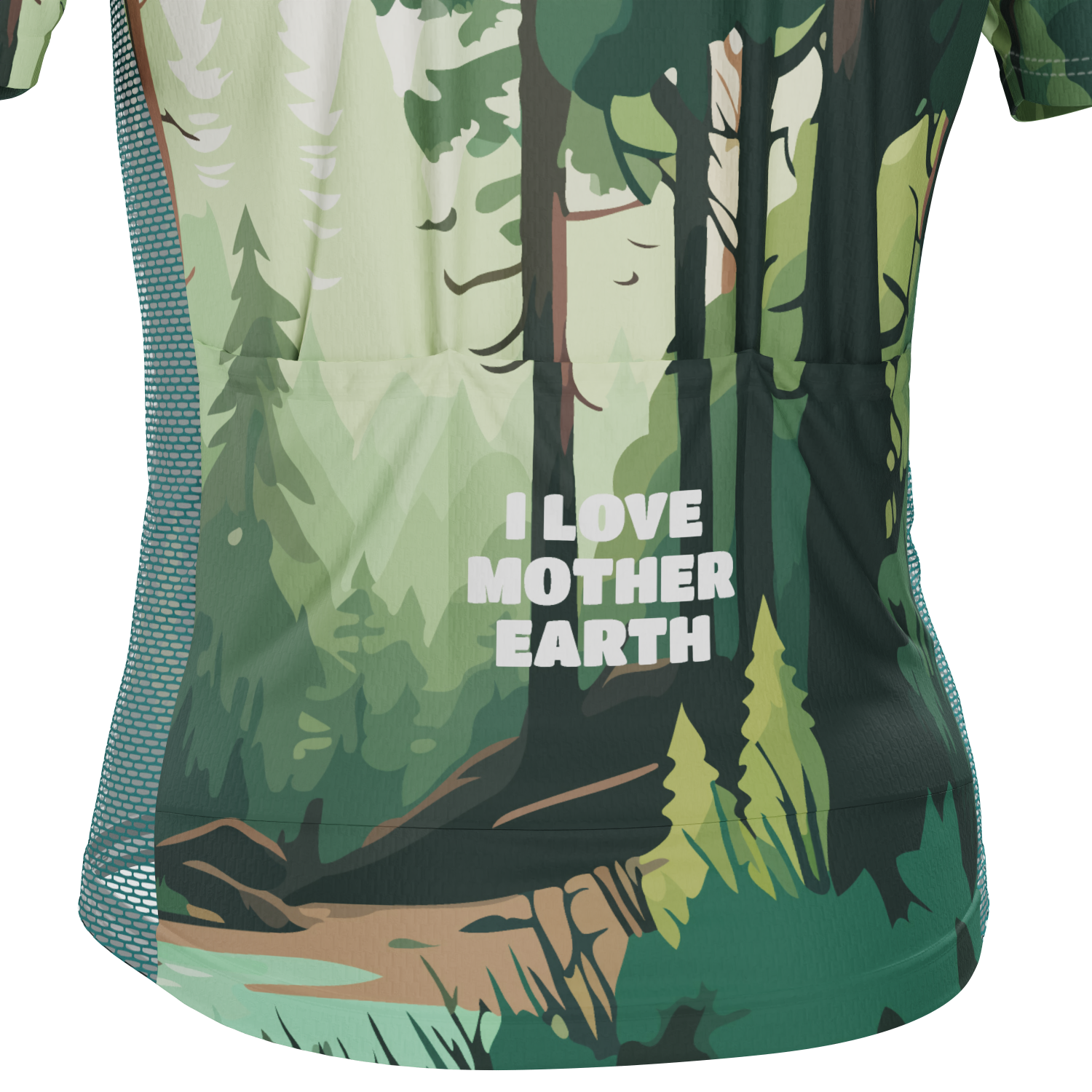 Men's I Love Mother Earth Short Sleeve Cycling Jersey