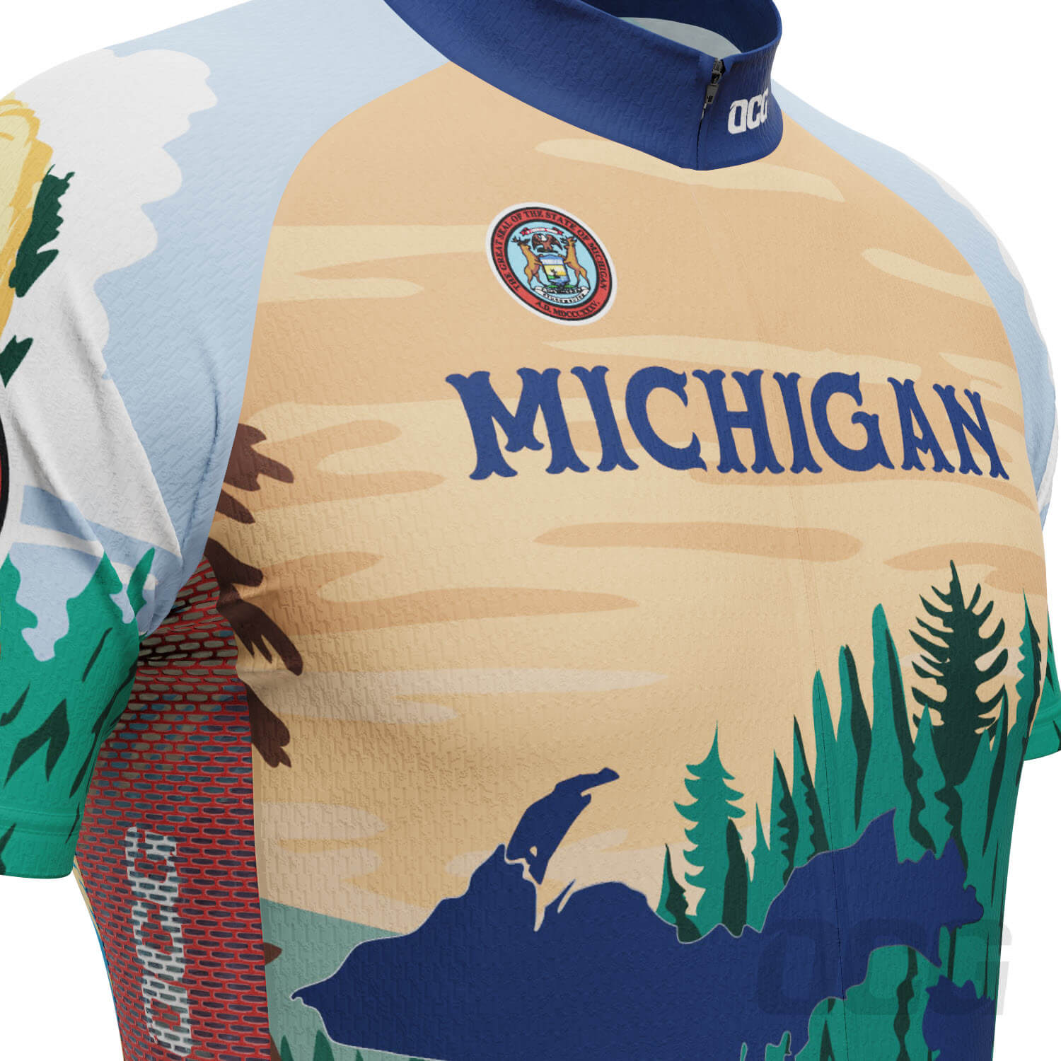 Men's Michigan US State Icon Series 1 2 Piece Cycling Kit