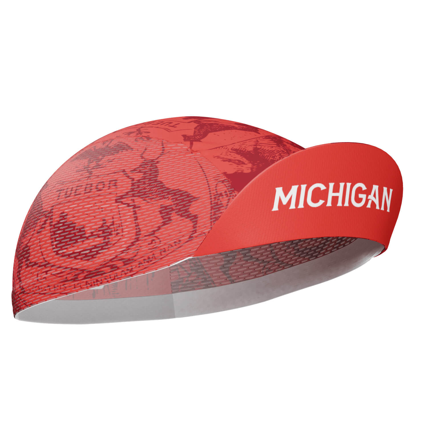 Unisex Michigan US State Icon Quick Dry Cycling Cap