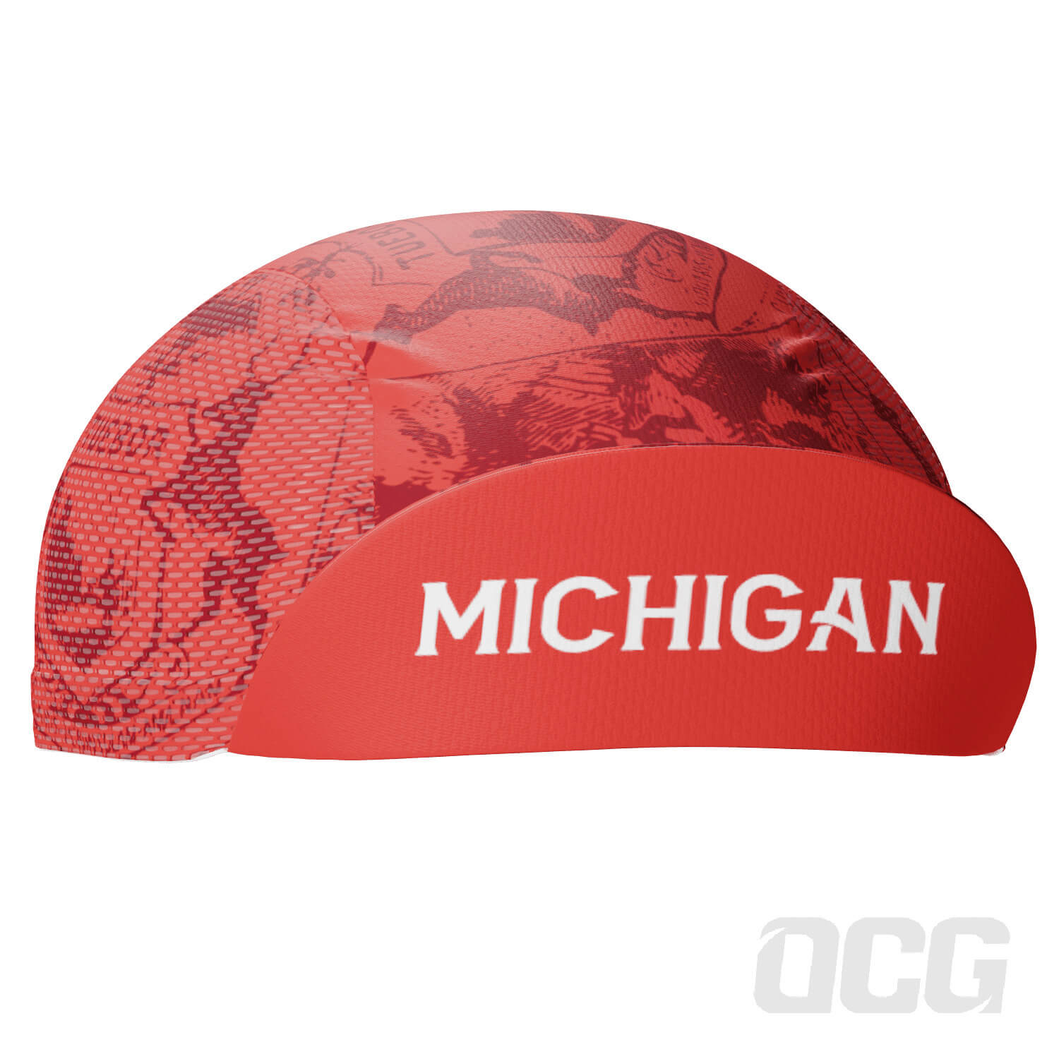 Unisex Michigan US State Icon Quick Dry Cycling Cap