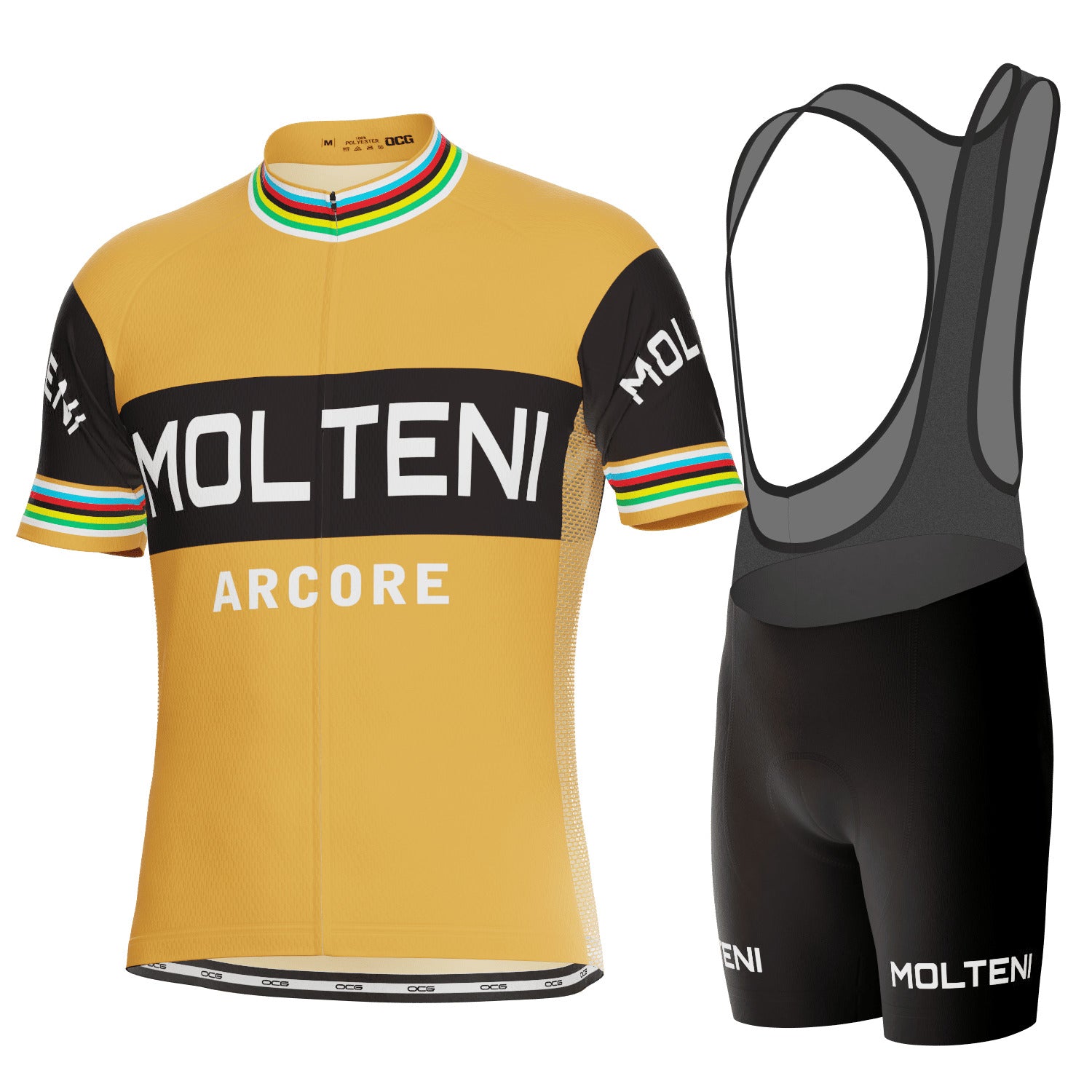 Men's Retro Molteni Classic 2 Piece Cycling Kit
