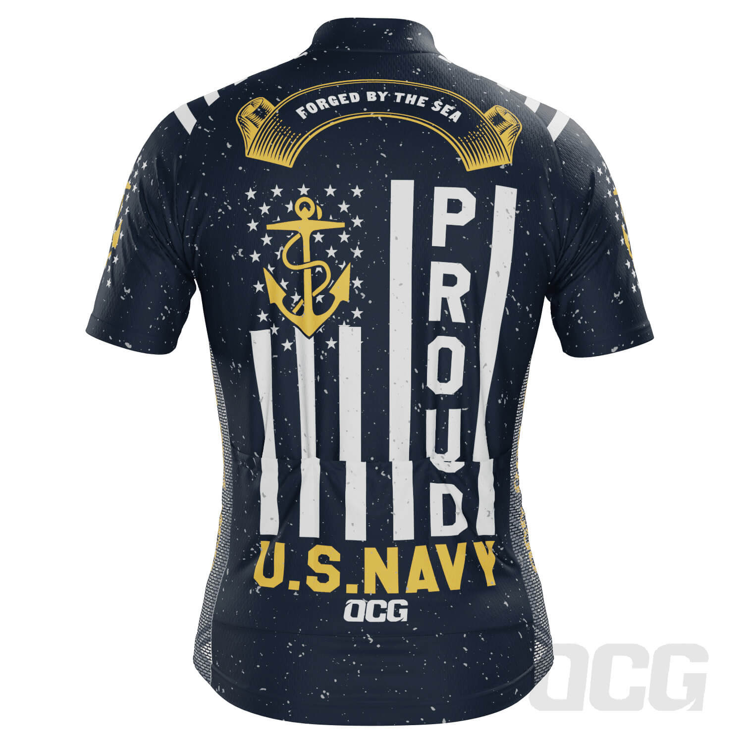 Men's USAF Navy Proud Short Sleeve Cycling Jersey