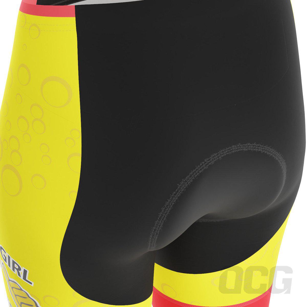 Women's This Girl Needs a Beer Gel Padded Cycling Shorts
