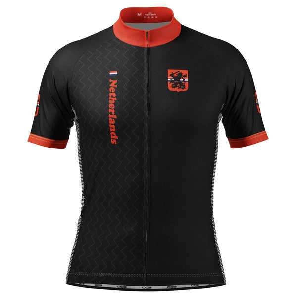 Men's Netherlands Dutch Arrow Short Sleeve Cycling Jersey