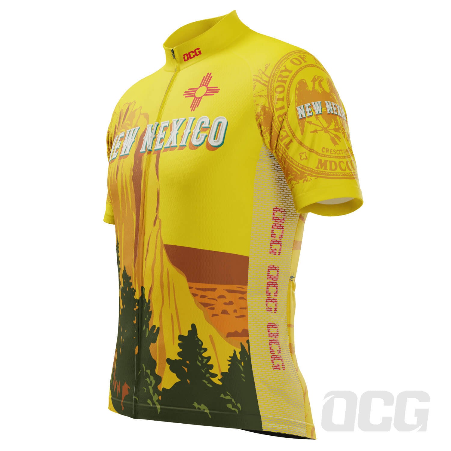 Men's New Mexico US State Icon Short Sleeve Cycling Jersey