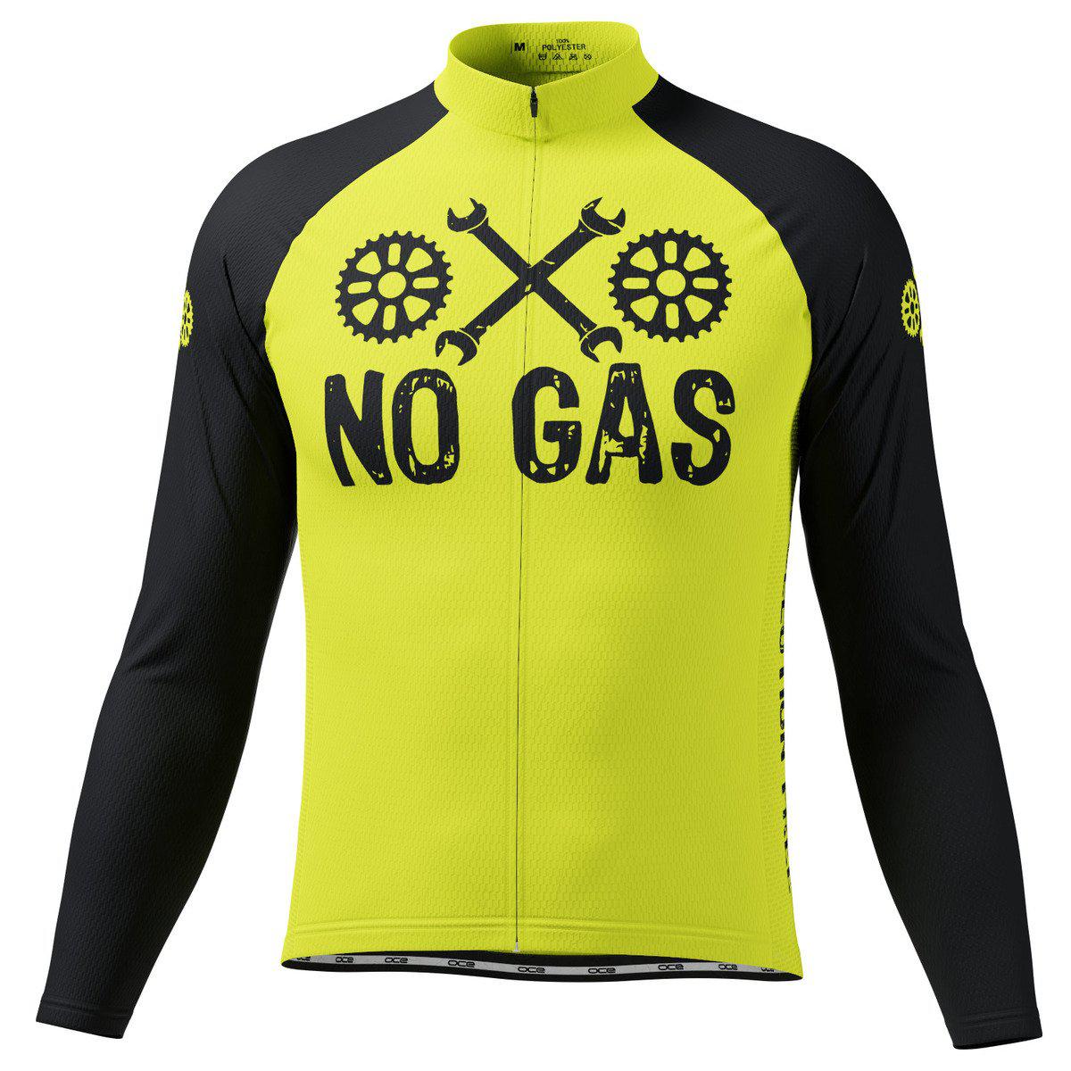 Men's No Gas Pollution Free Long Sleeve Cycling Jersey