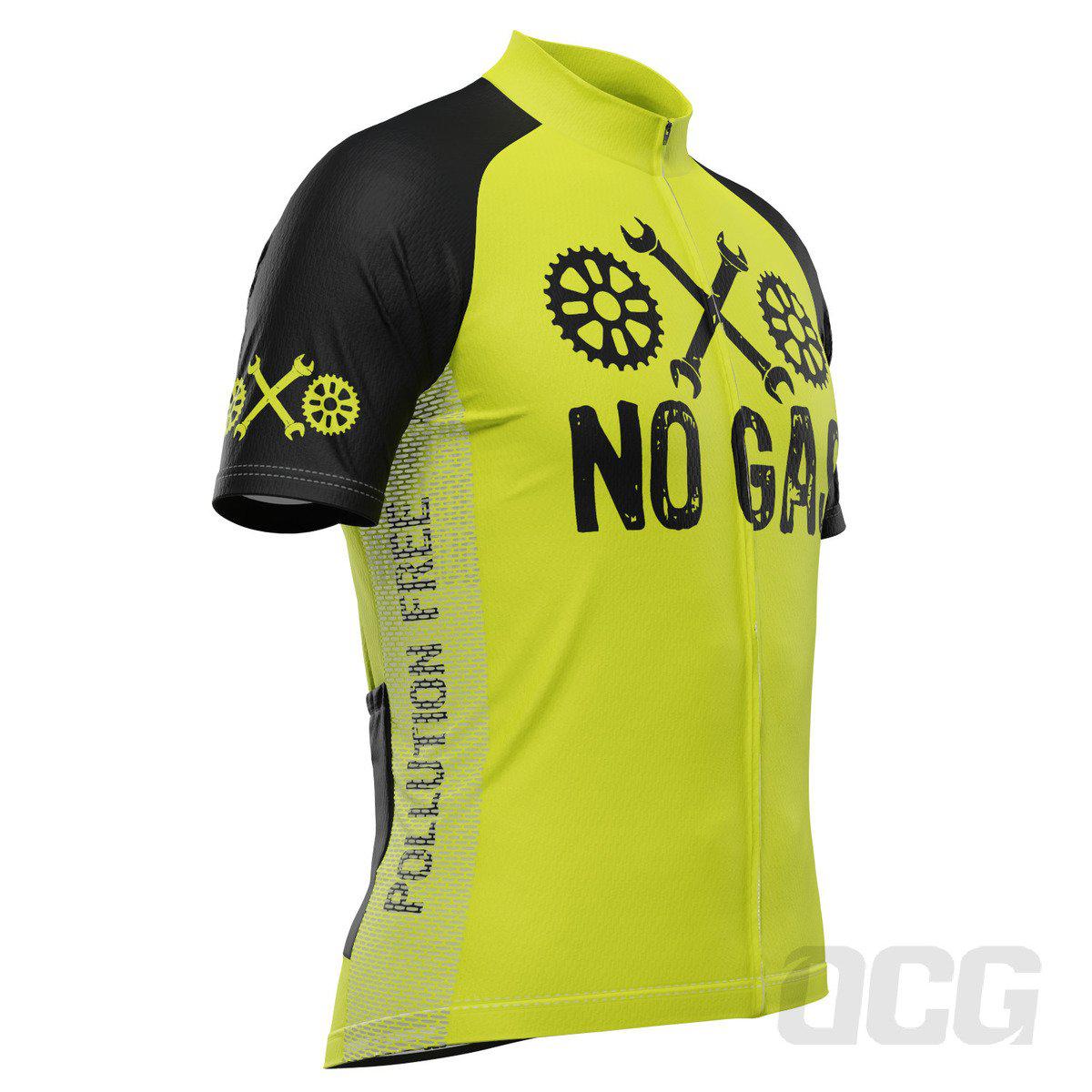 Men's No Gas Pollution Free Short Sleeve Cycling Jersey