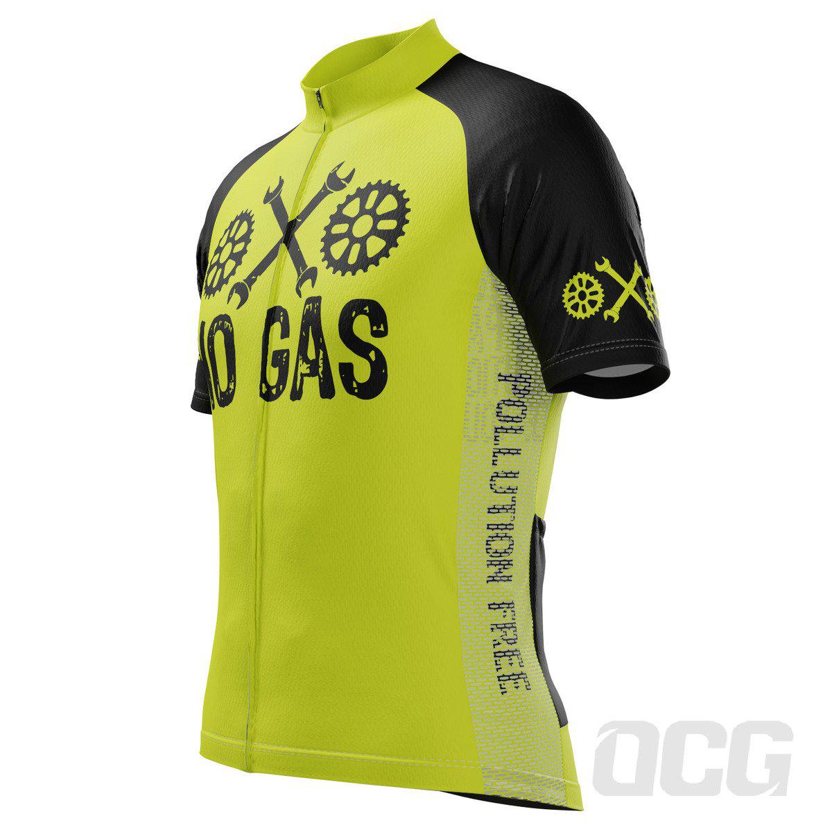 Men's No Gas Pollution Free Short Sleeve Cycling Jersey
