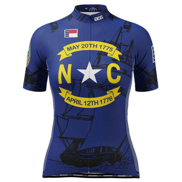 Women's North Carolina US State Icon Short Sleeve Cycling Jersey