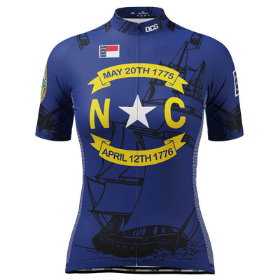 Kvinders North Carolina US State Icon Kortærmet Cykeltrøje