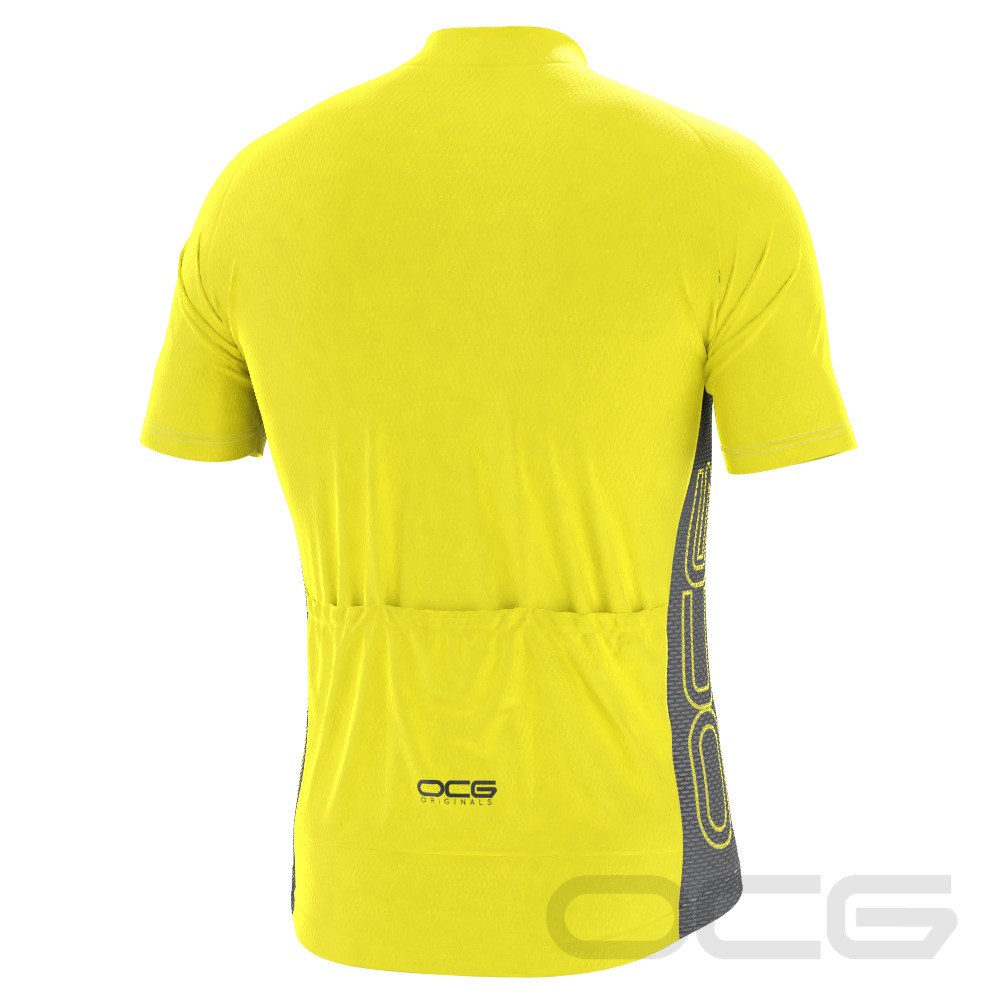 Men's OCG High Viz Neon Short Sleeve Cycling Jersey