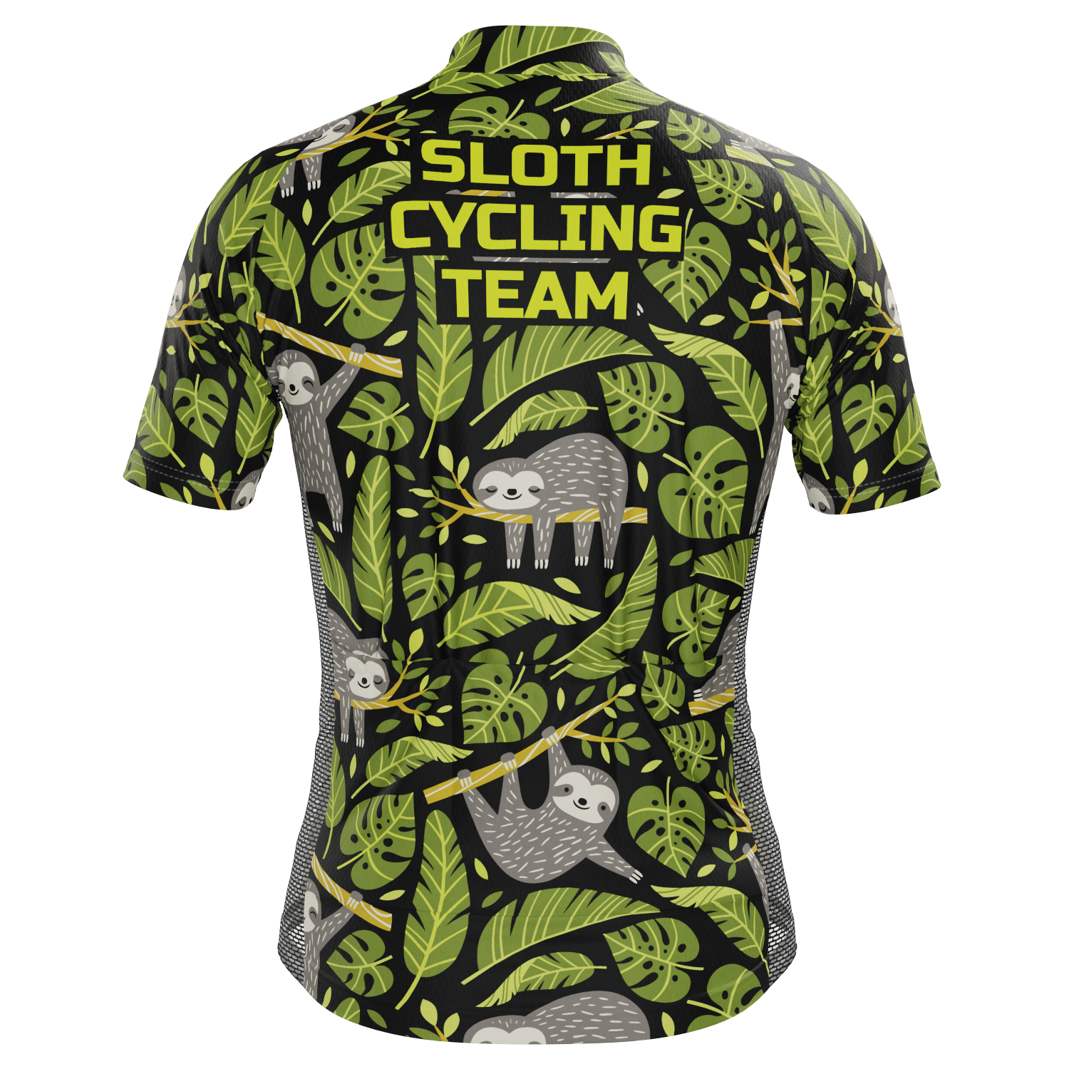 Men's Sloth Cycling Team Short Sleeve Cycling Jersey