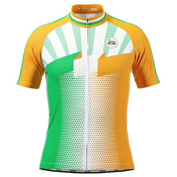 Men's World Countries Team Ireland Icon Short Sleeve Cycling Jersey