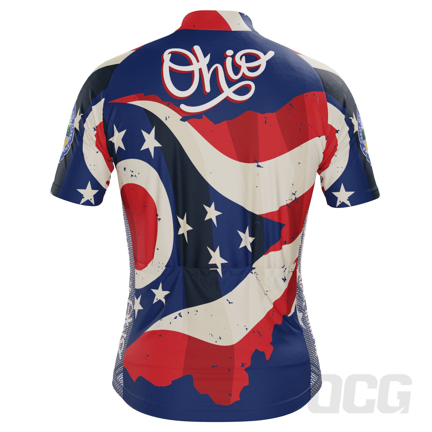 Men's Ohio US State Icon Short Sleeve Cycling Jersey