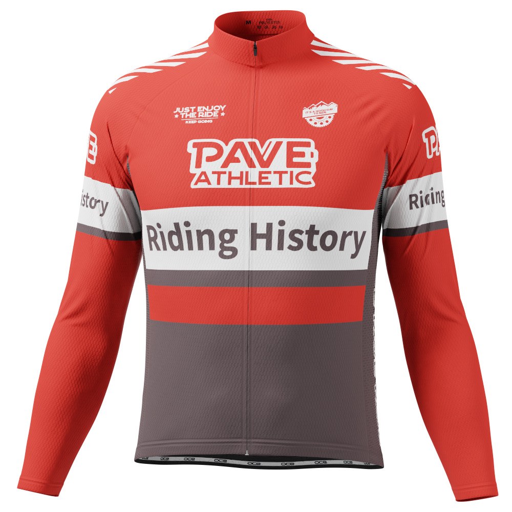 PAVE Athletic Banker Retro Long Sleeve Cycling Jersey
