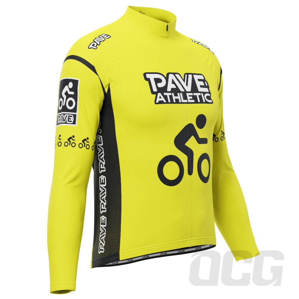 PAVE Athletic Retro Solo Long Sleeve Cycling Jersey