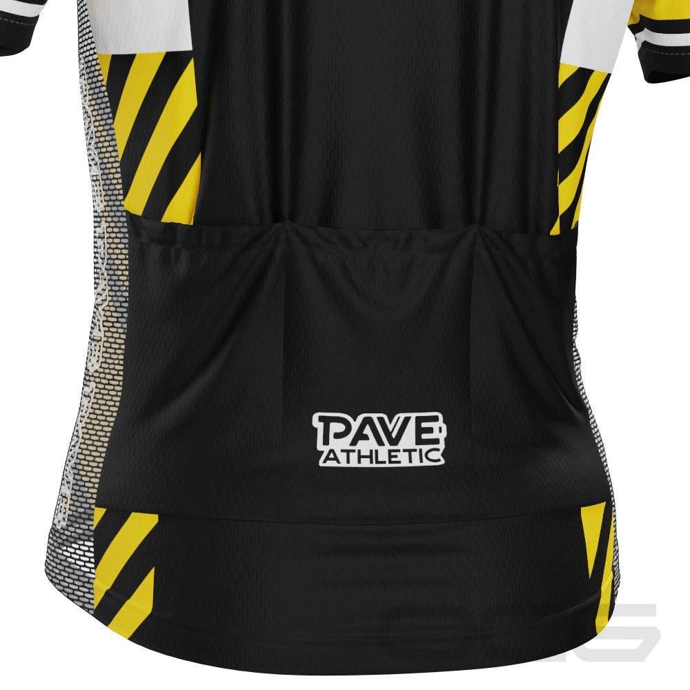 PAVE Athletic Retro Auto Black Short Sleeve Cycling Jersey