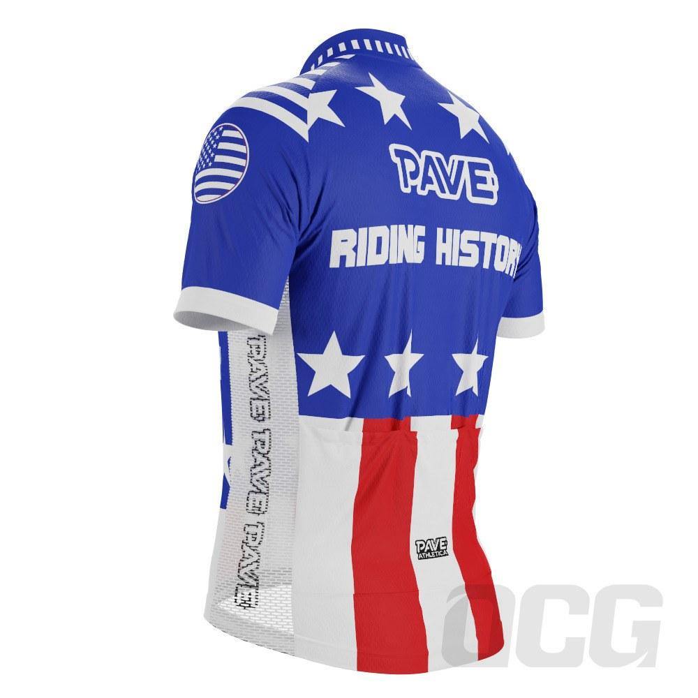 PAVE Athletic Blue Americas Short Sleeve Cycling Jersey