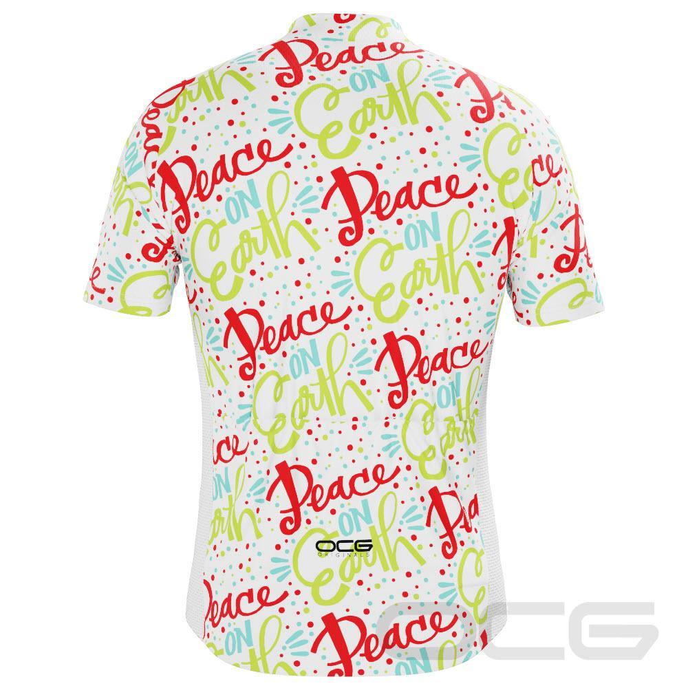 Men's Peace on Earth Short Sleeve Cycling Jersey