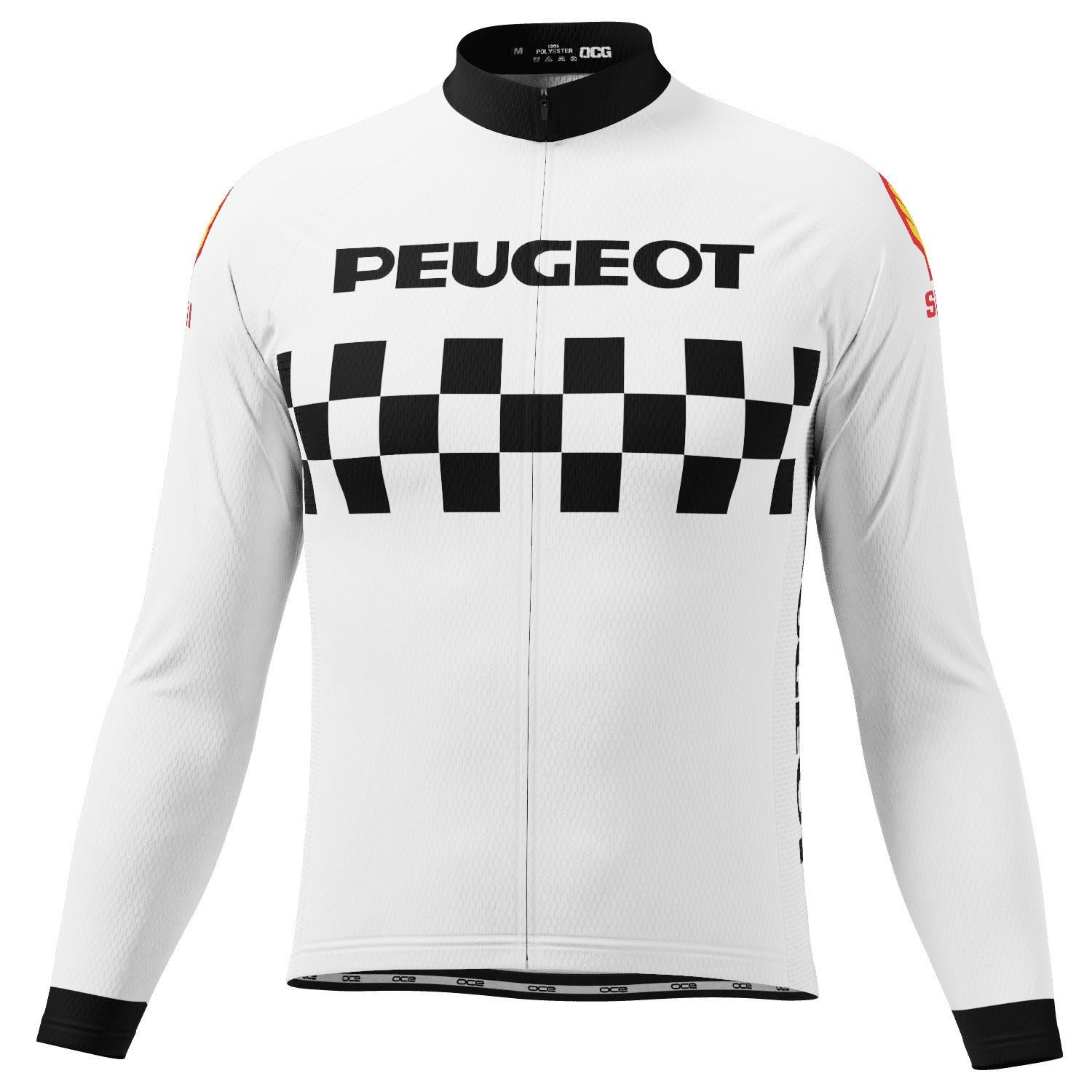 Men's Peugeot Shell Retro 1983 Long Sleeve Cycling Jersey