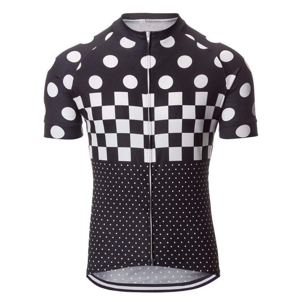 Polka Dot Checkered Flag Cycling Jersey