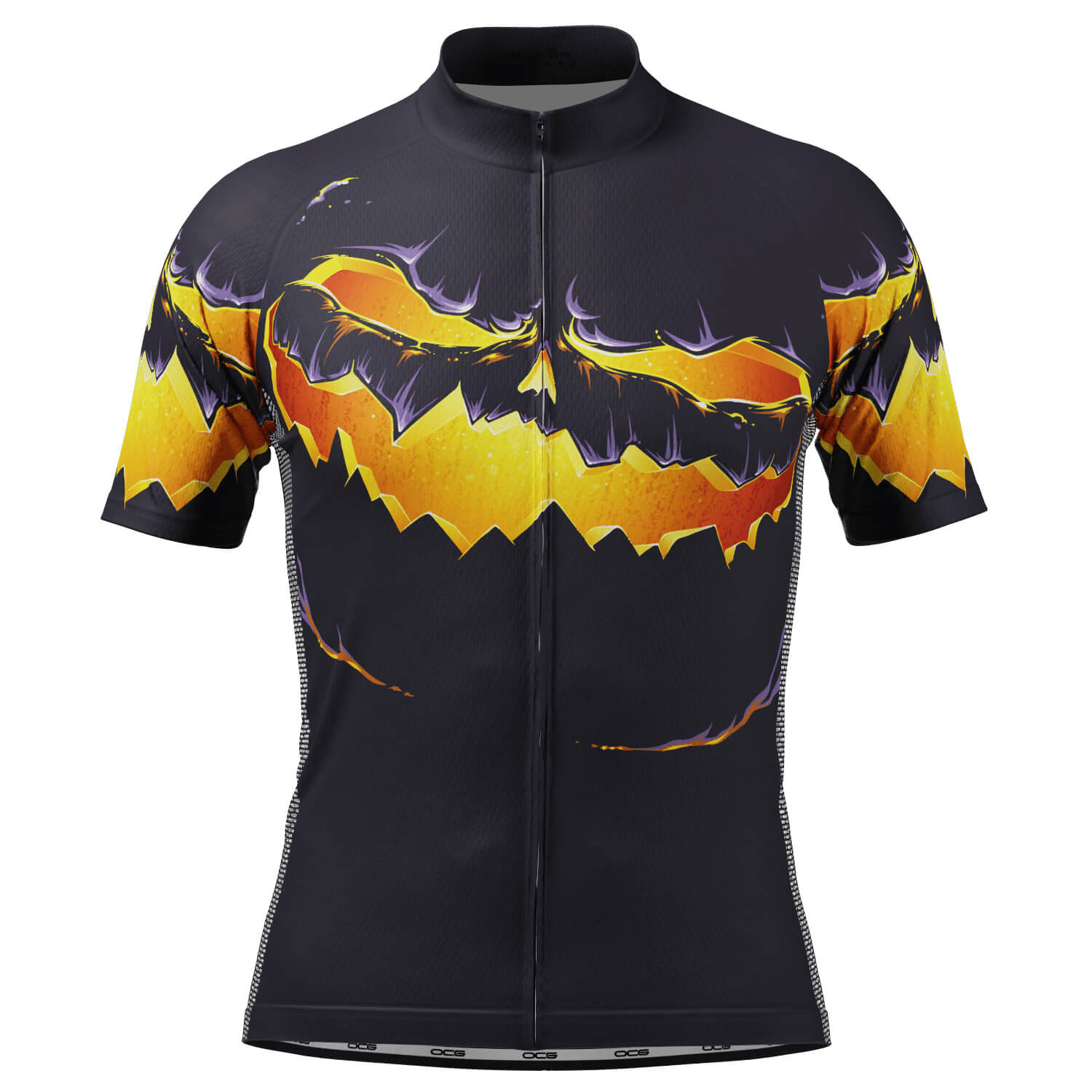 Men's Purple Pumpkin Eater Short Sleeve Cycling Jersey