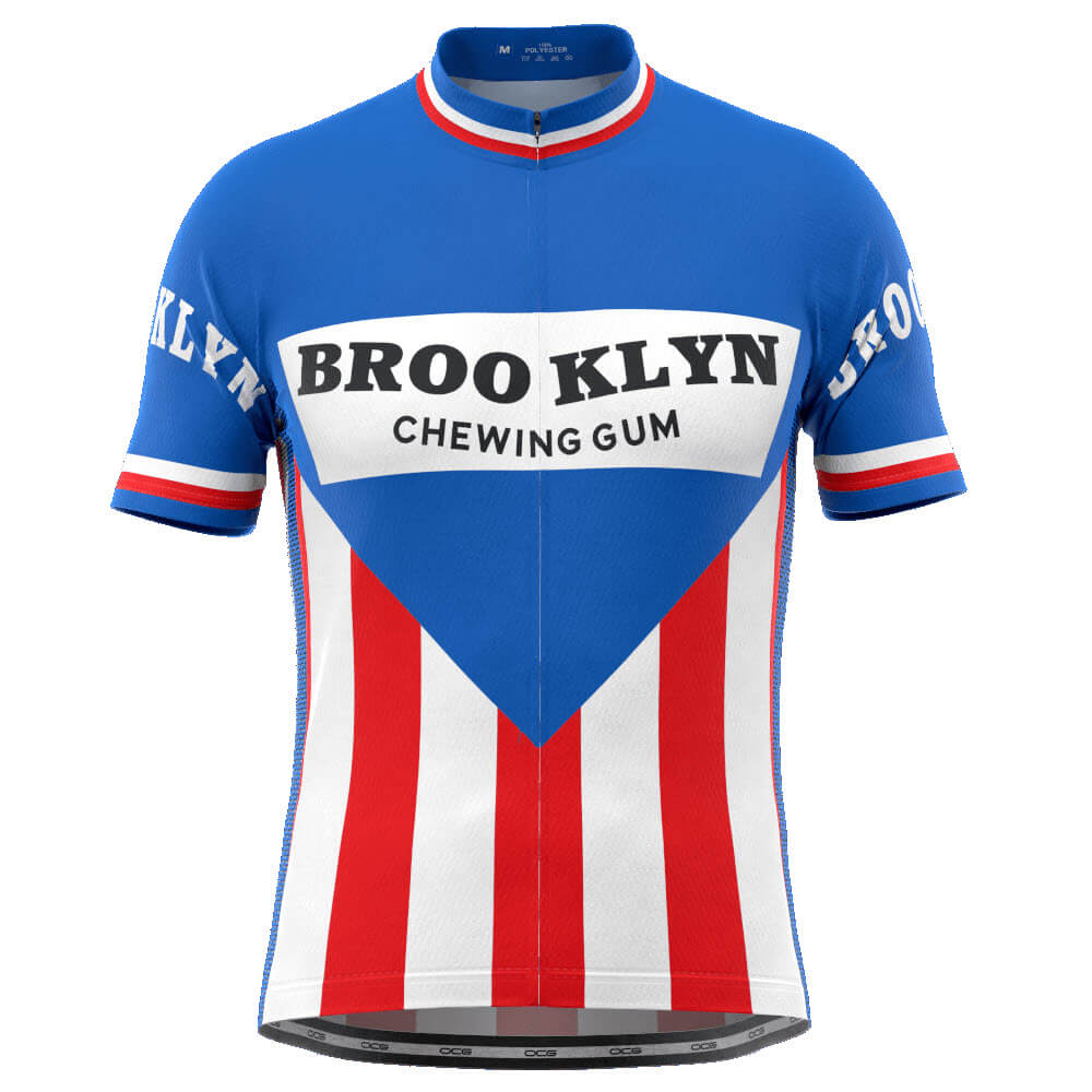 Men's Brooklyn Chewing Gum Short Sleeve Cycling Jersey