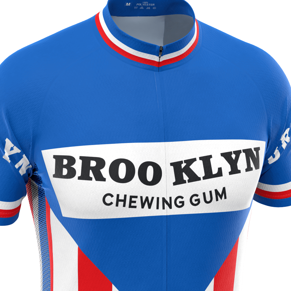 Men's Brooklyn Chewing Gum Short Sleeve Cycling Jersey