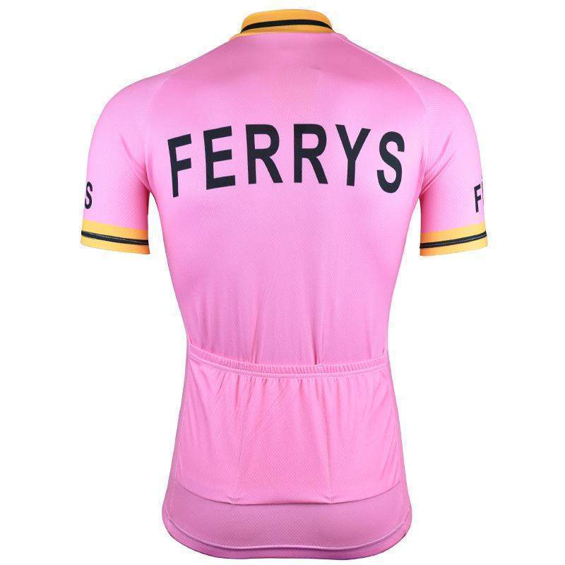 Retro Ferrys 1960's Pink Cycling Jersey