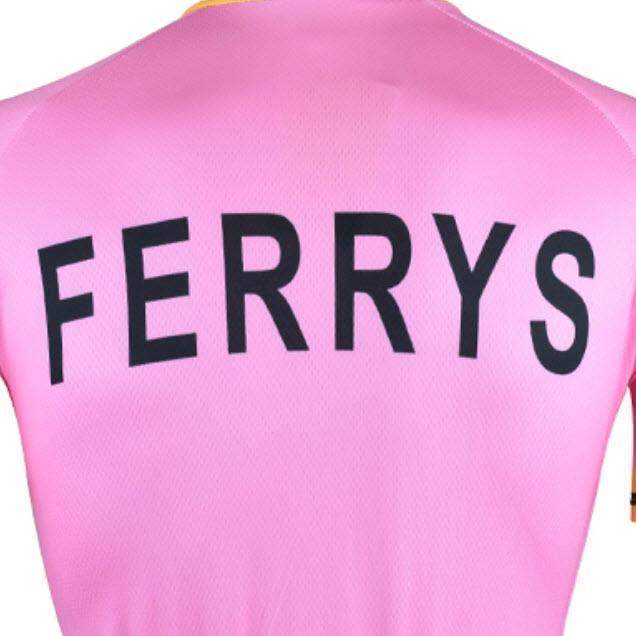 Retro Ferrys 1960's Pink Cycling Jersey